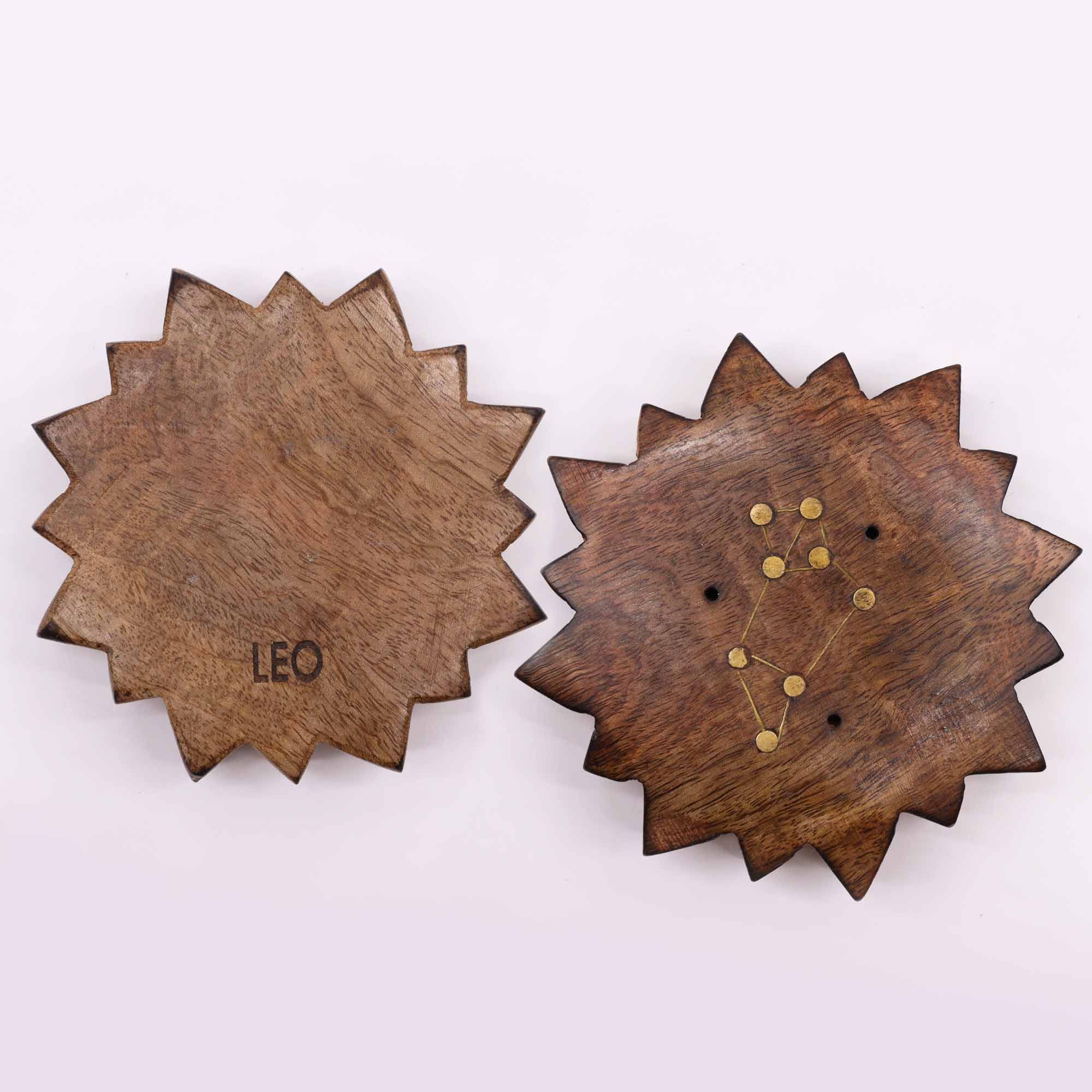 Engraved and Brass Zodiac Sign Incense Burners - Sun - Image 7