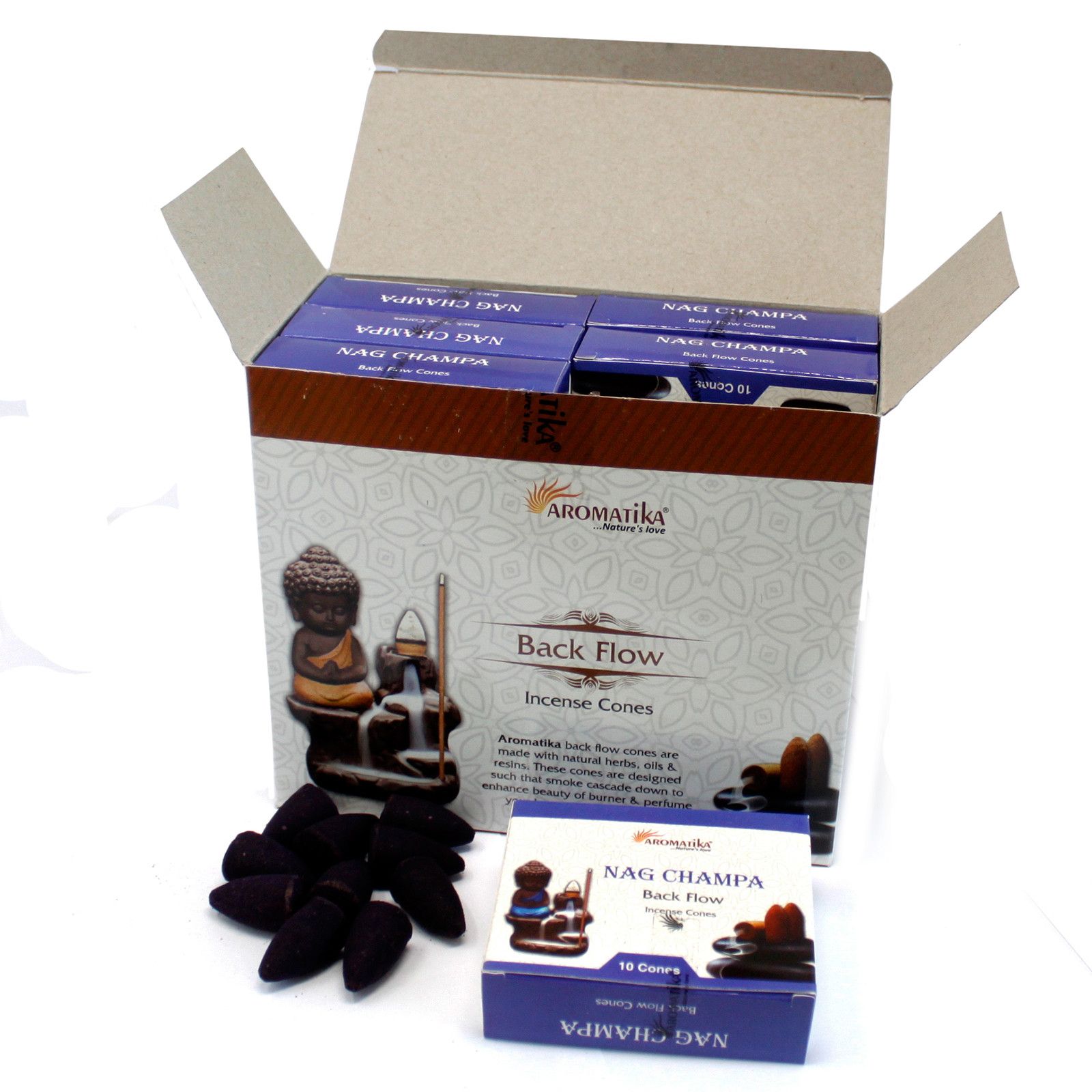 Aromatica Backflow Incense Cones - White Sage - Image 3
