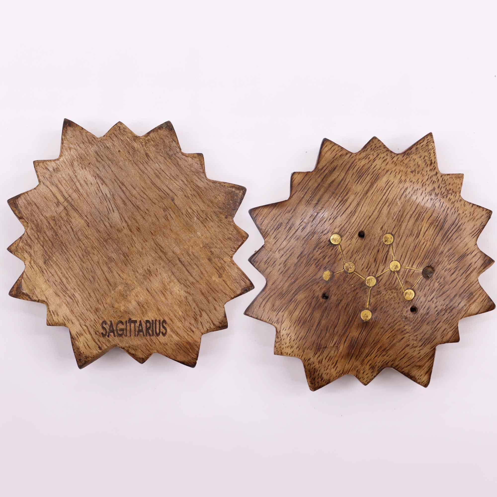 Engraved and Brass Zodiac Sign Incense Burners - Sun - Image 9