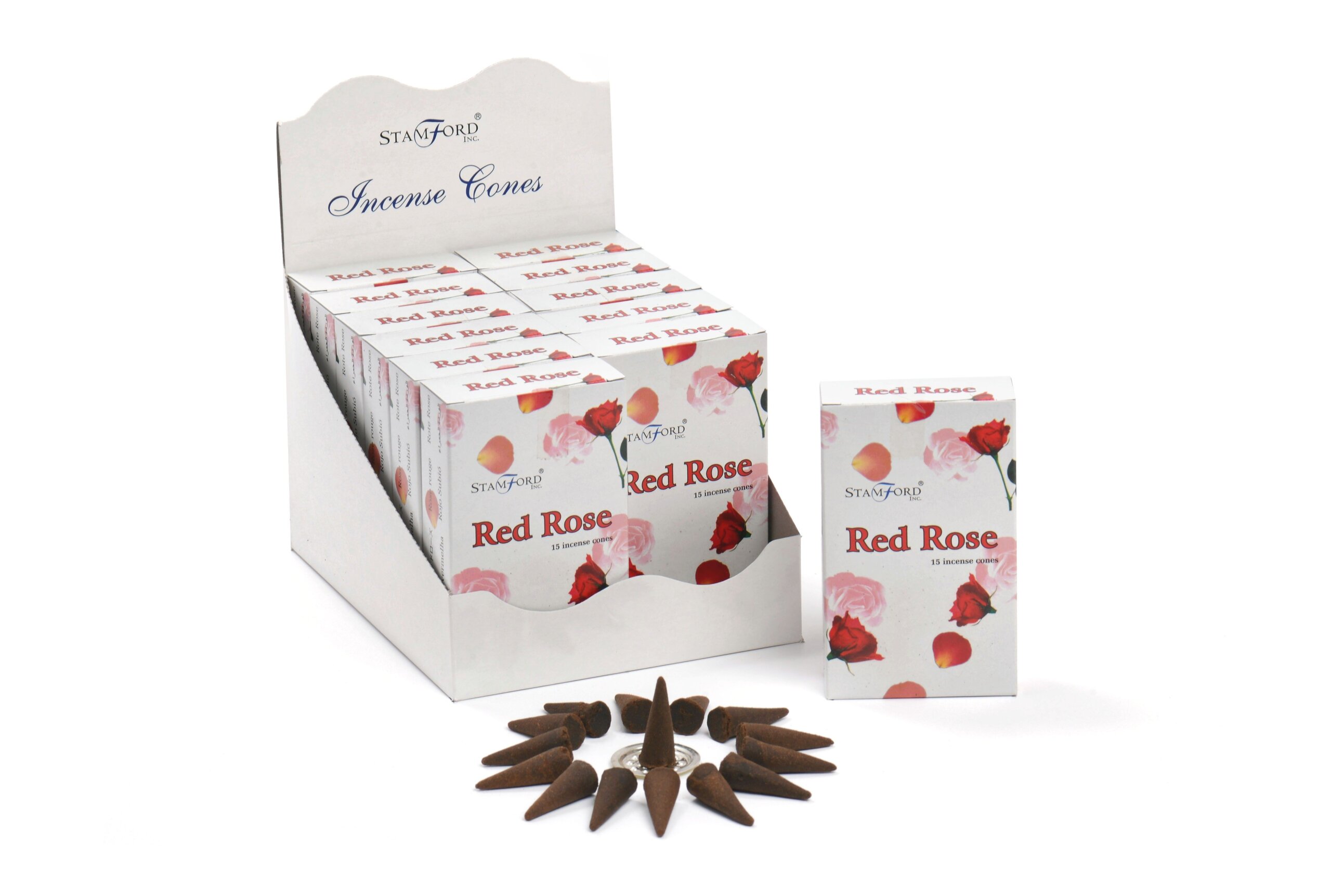 Red Rose Incense Cones - Image 2