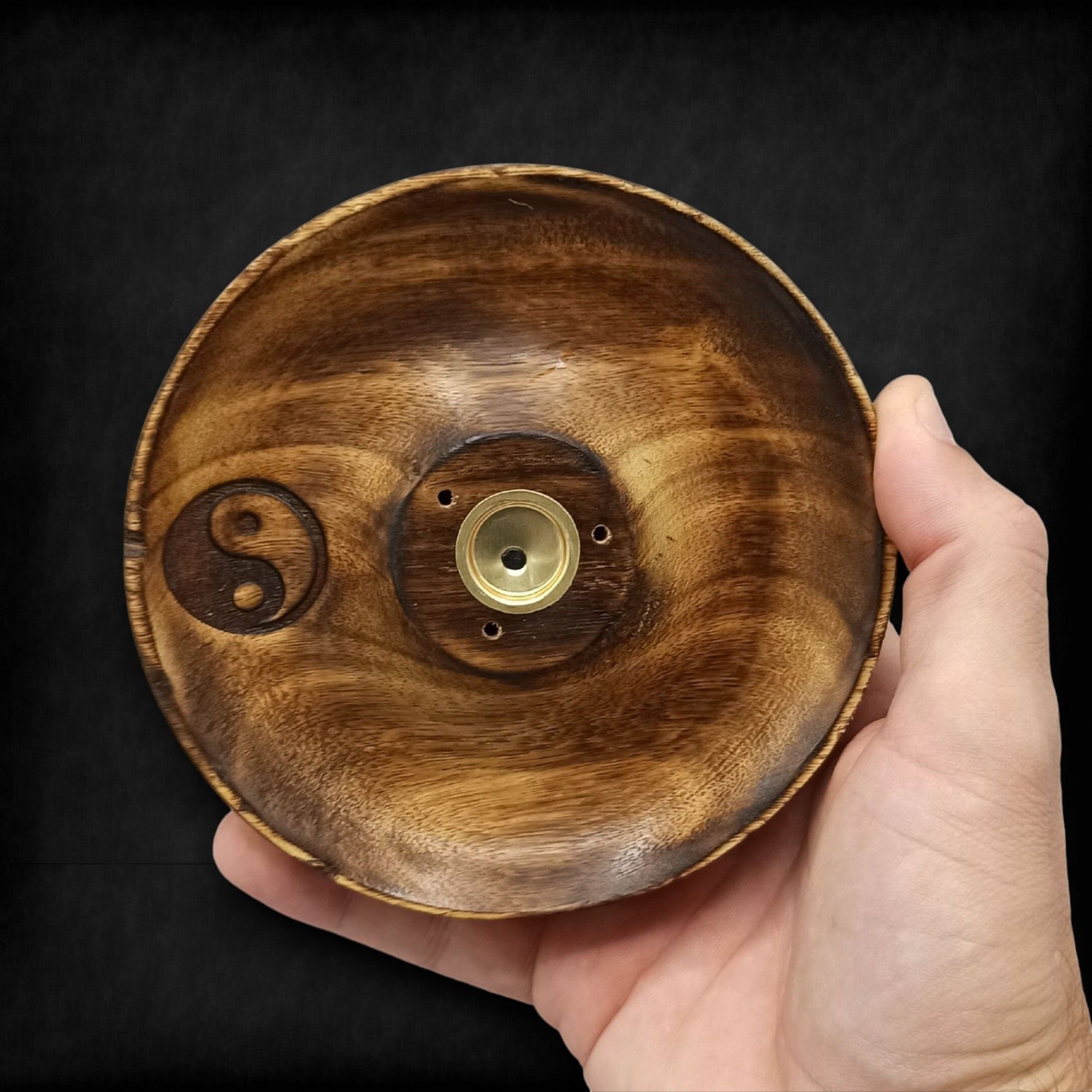 Incense Stick & Cone Burner Disc - Ying & Yang - Image 4