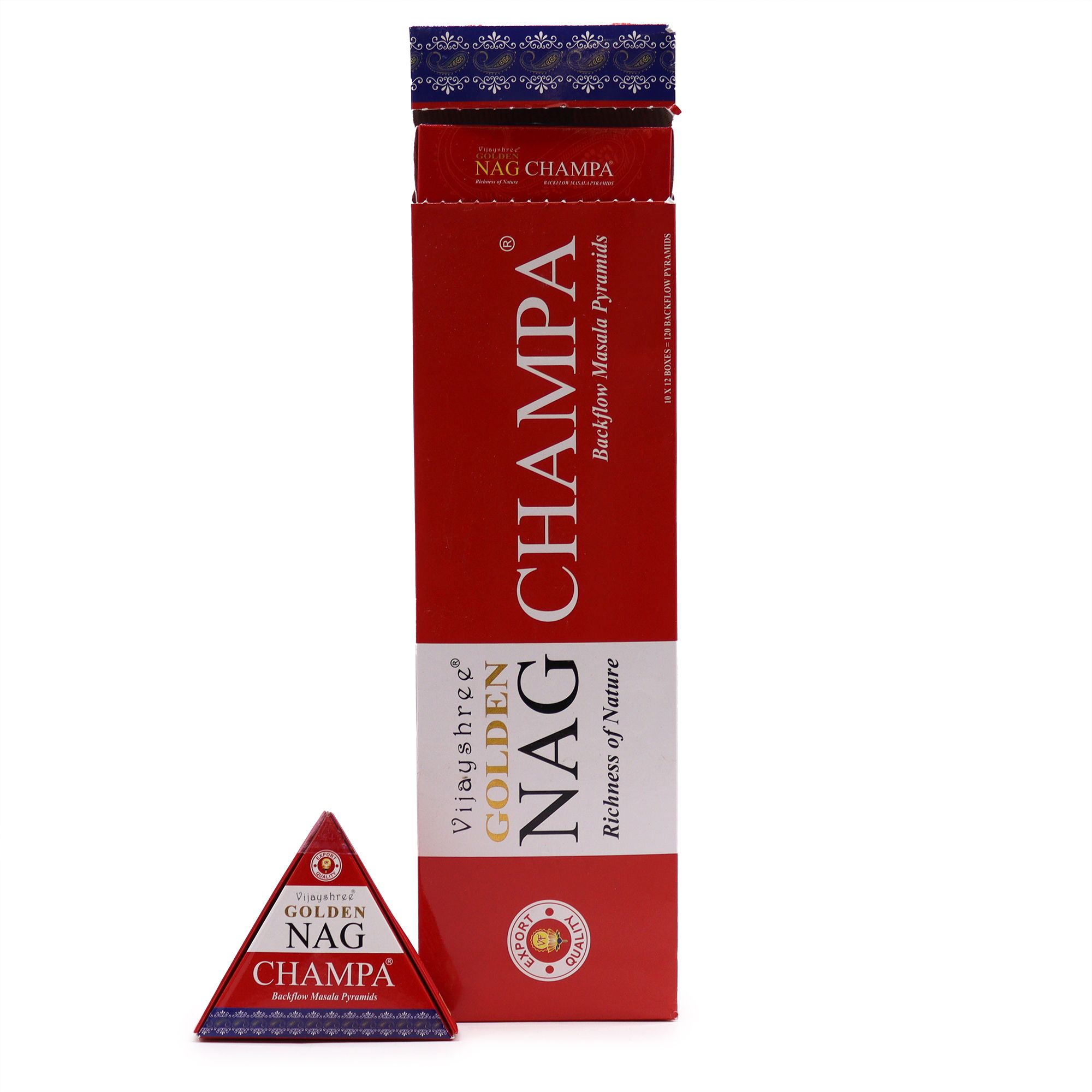 42g Jumbo Golden Nag - Champa Back Flow Incense Cones - Image 4