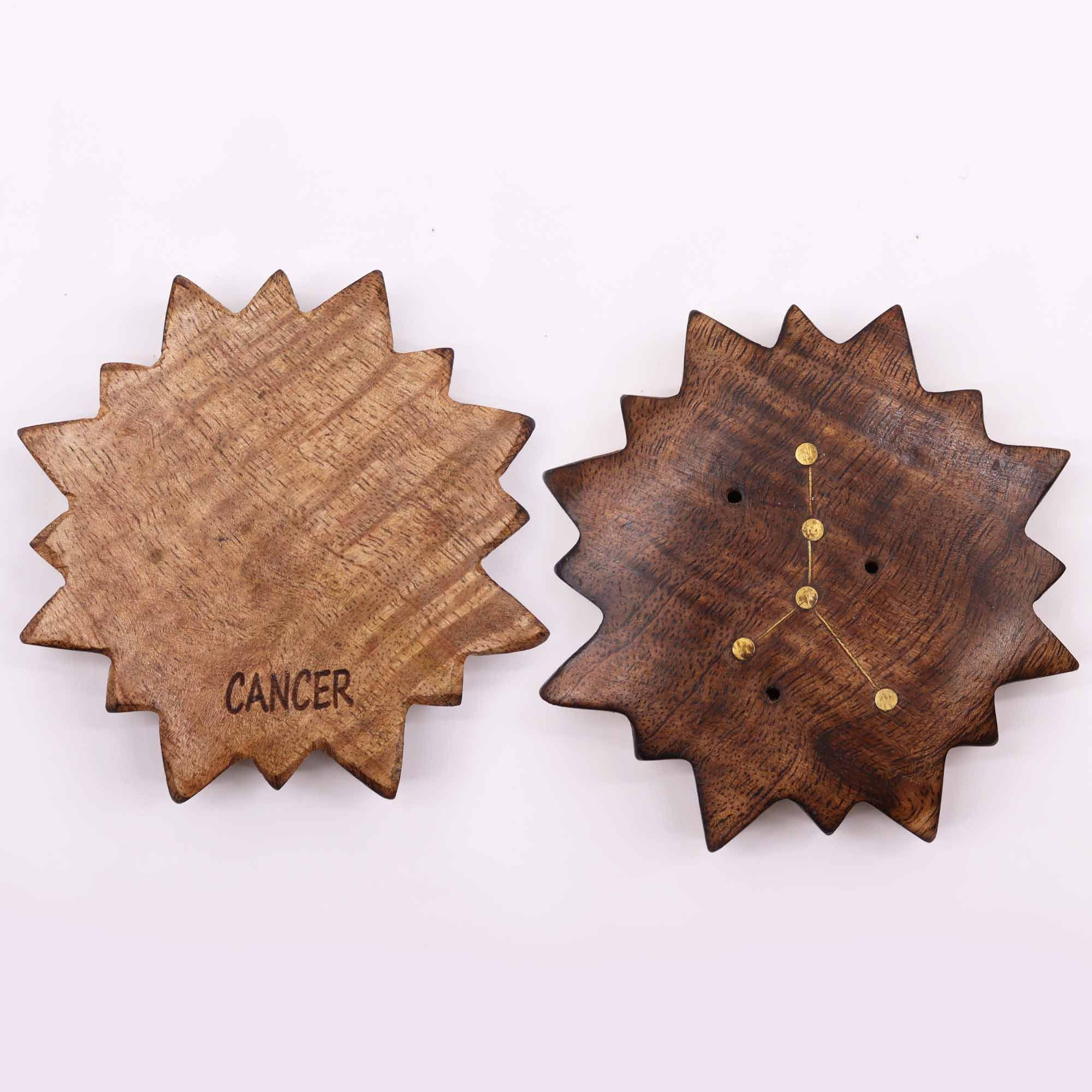 Engraved and Brass Zodiac Sign Incense Burners - Sun - Image 4