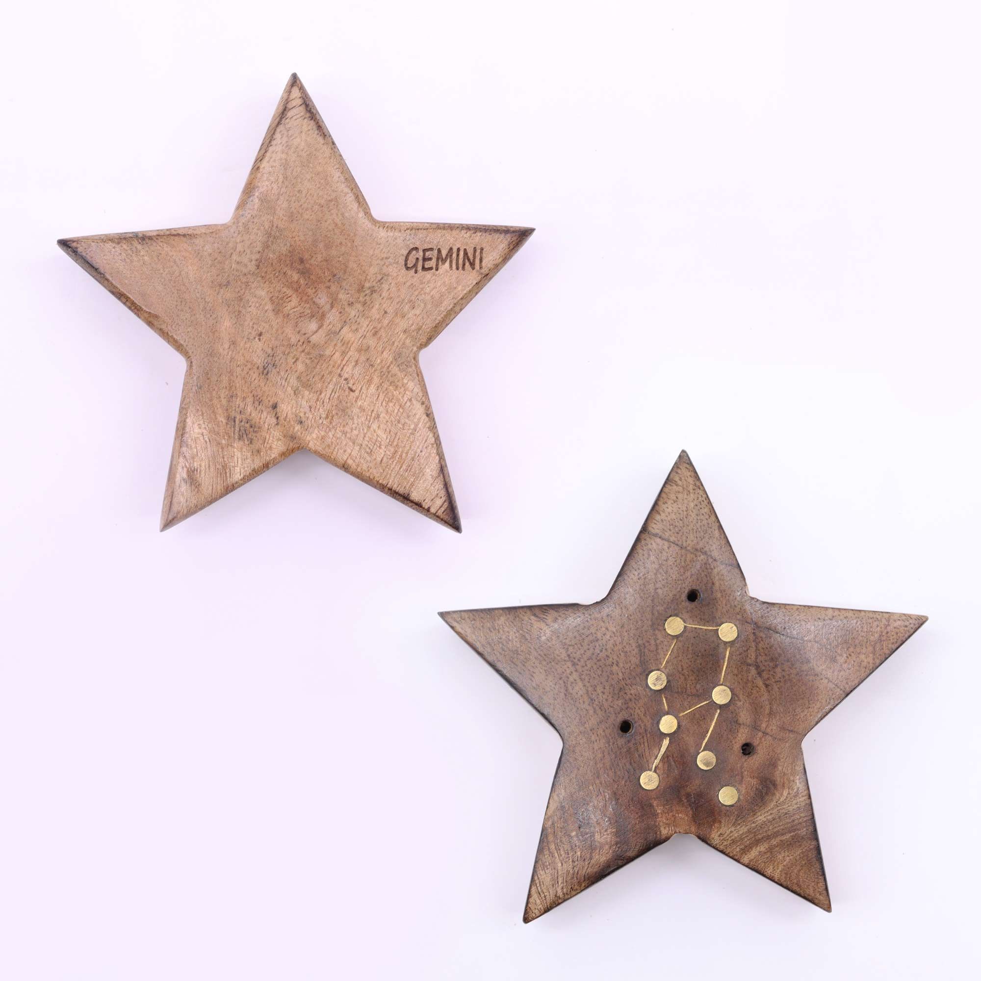 Engraved and Brass Zodiac Sign Incense Burners - Star - Image 3