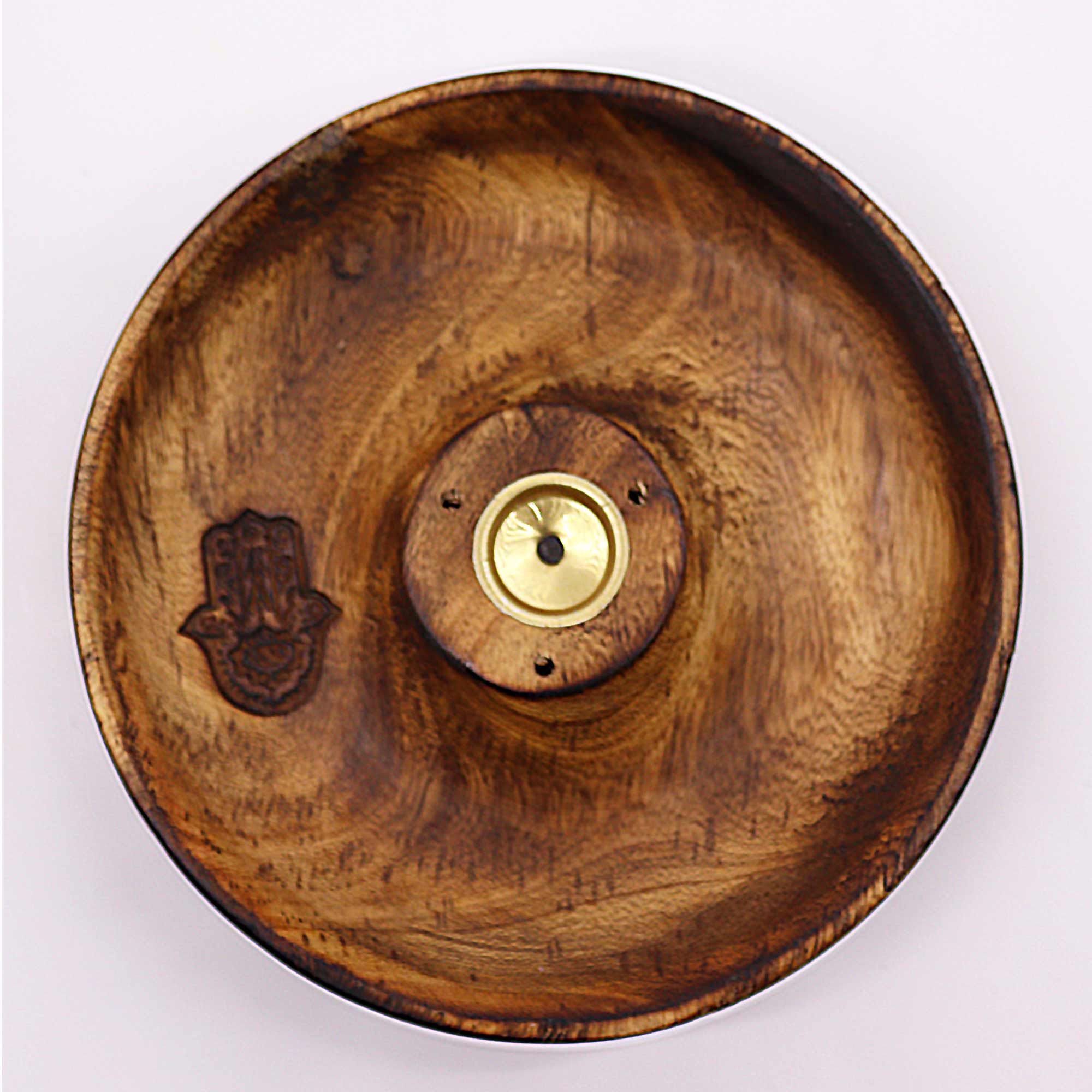 Incense Stick & Cone Burner Disc - Hamsa - Image 2