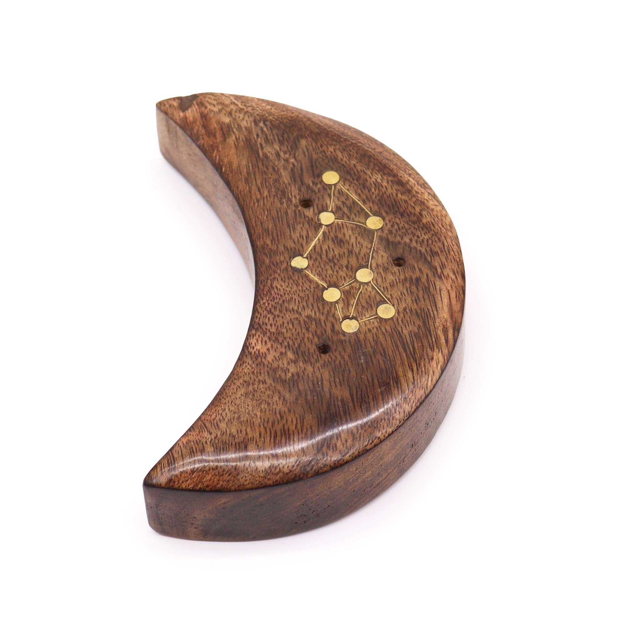 Engraved and Brass Zodiac Sign Incense Burners - Moon - Image 10