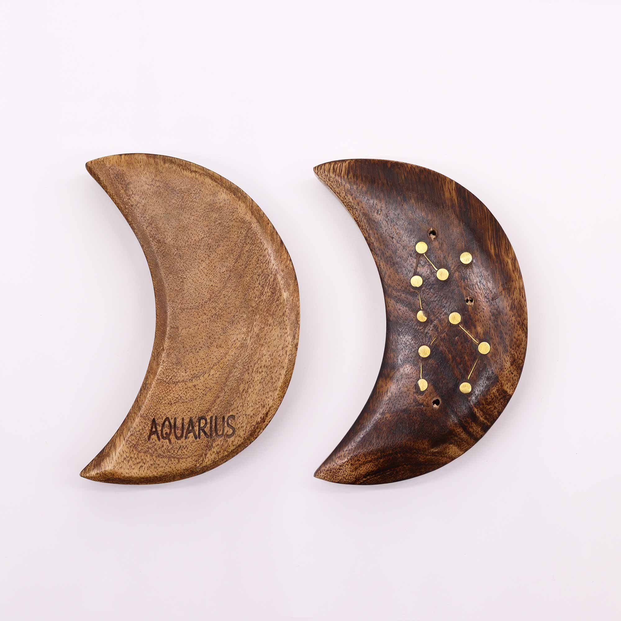 Engraved and Brass Zodiac Sign Incense Burners - Moon - Image 12