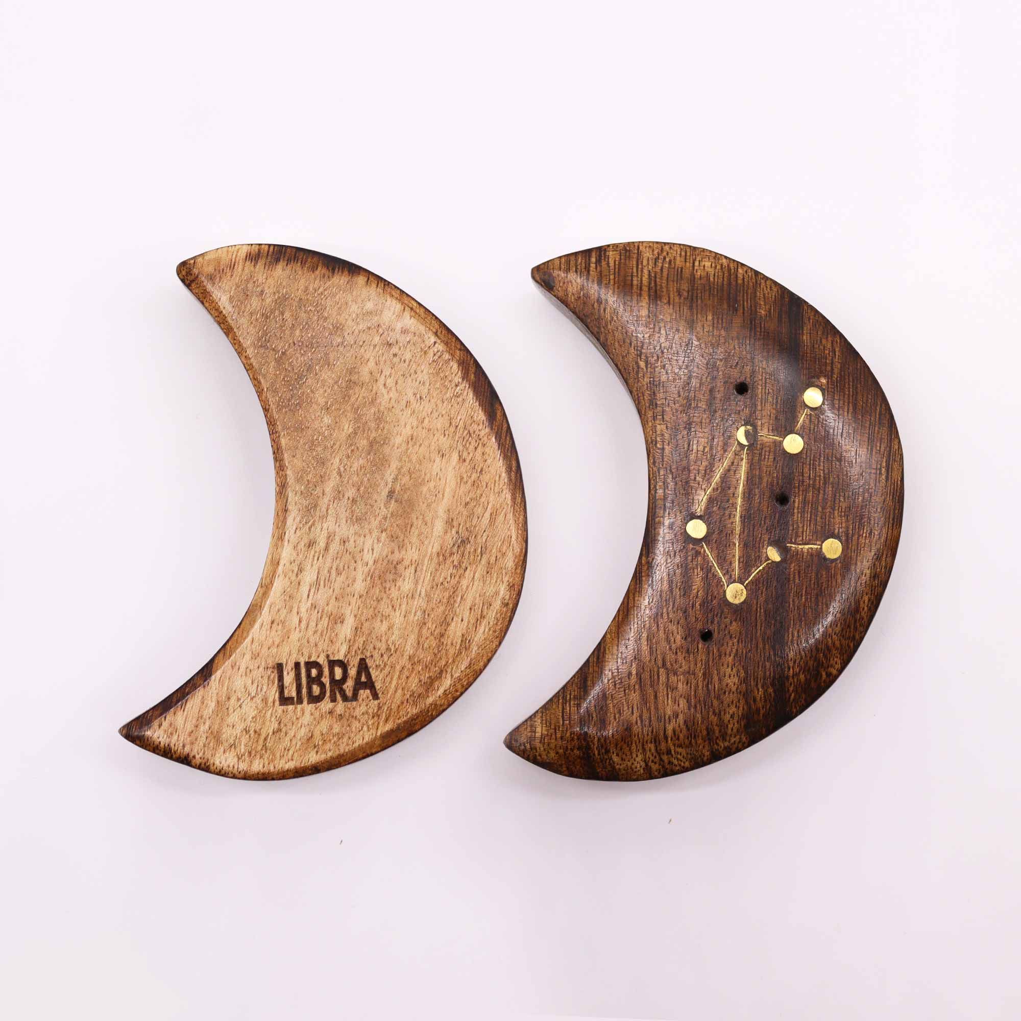 Engraved and Brass Zodiac Sign Incense Burners - Moon - Image 13