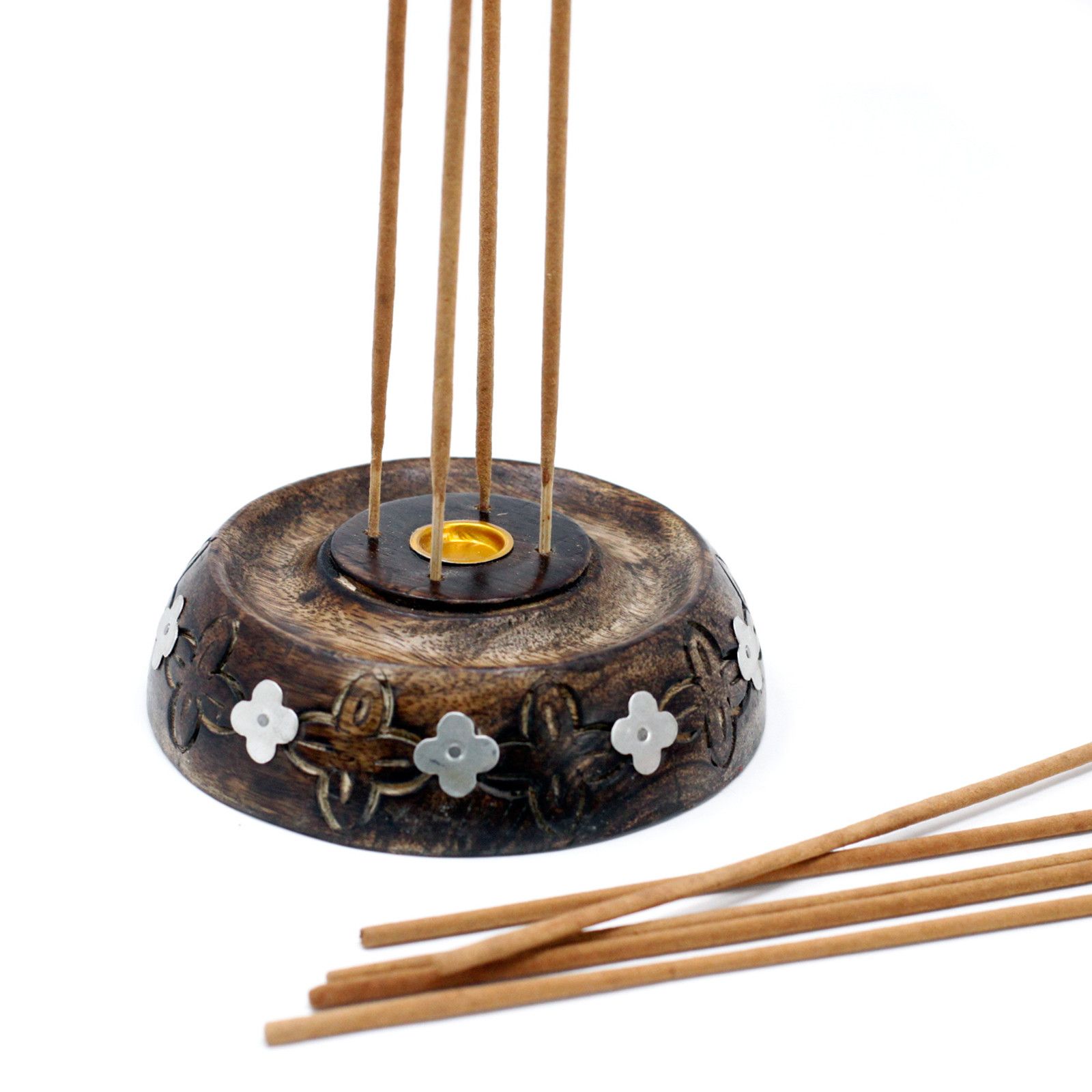 Cone & Stick Burner- Asst Design - Mango Wood - Image 6