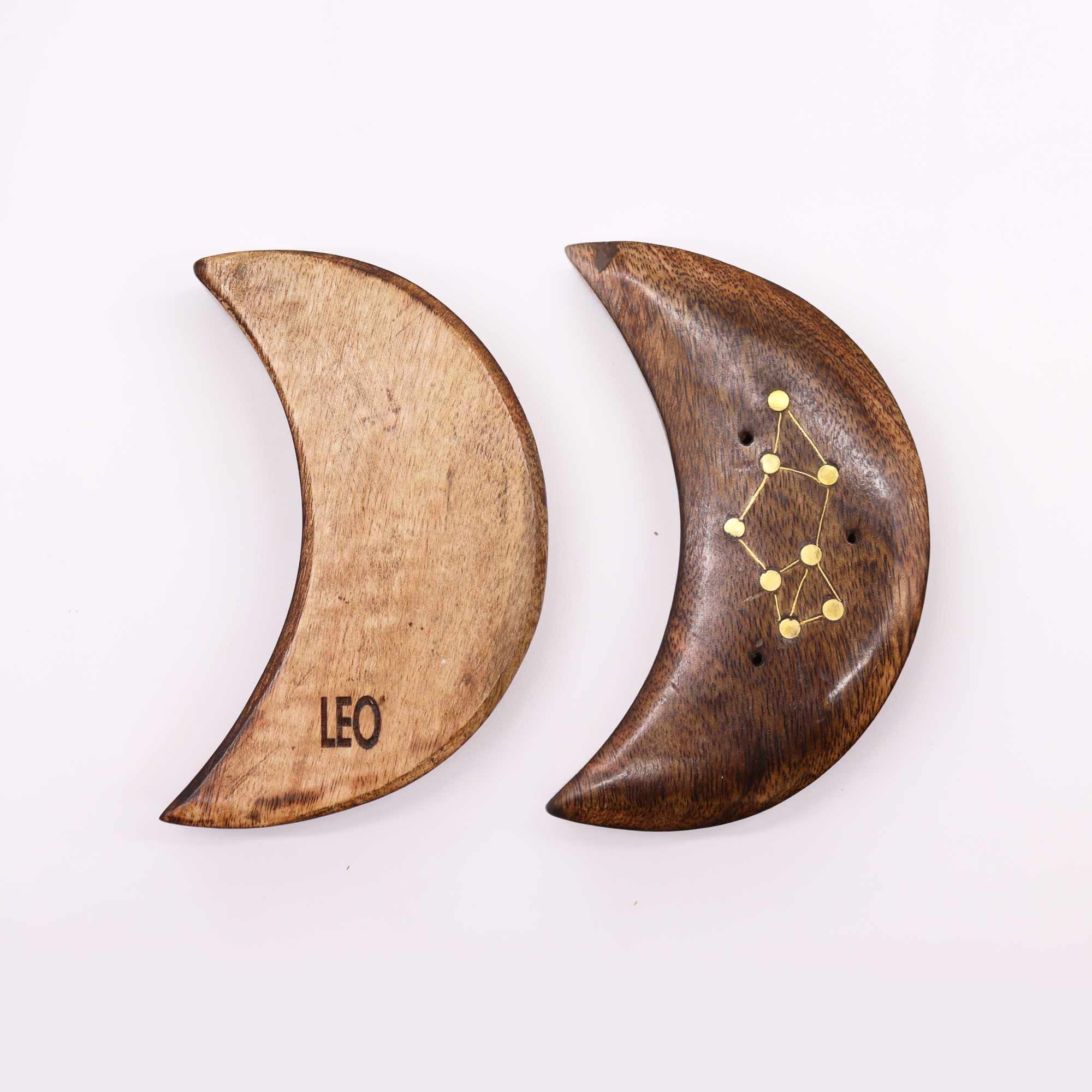 Engraved and Brass Zodiac Sign Incense Burners - Moon - Image 6