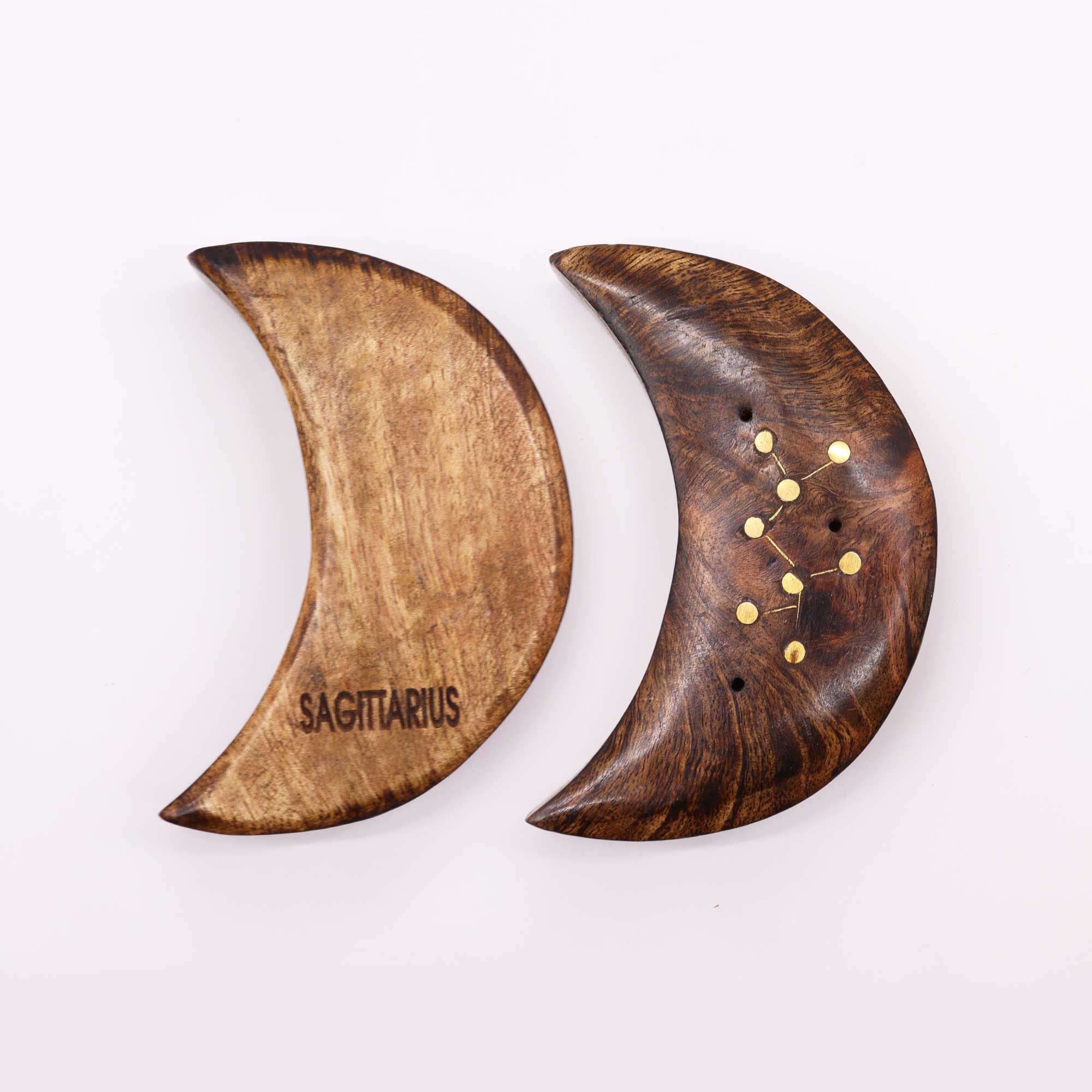 Engraved and Brass Zodiac Sign Incense Burners - Moon - Image 8