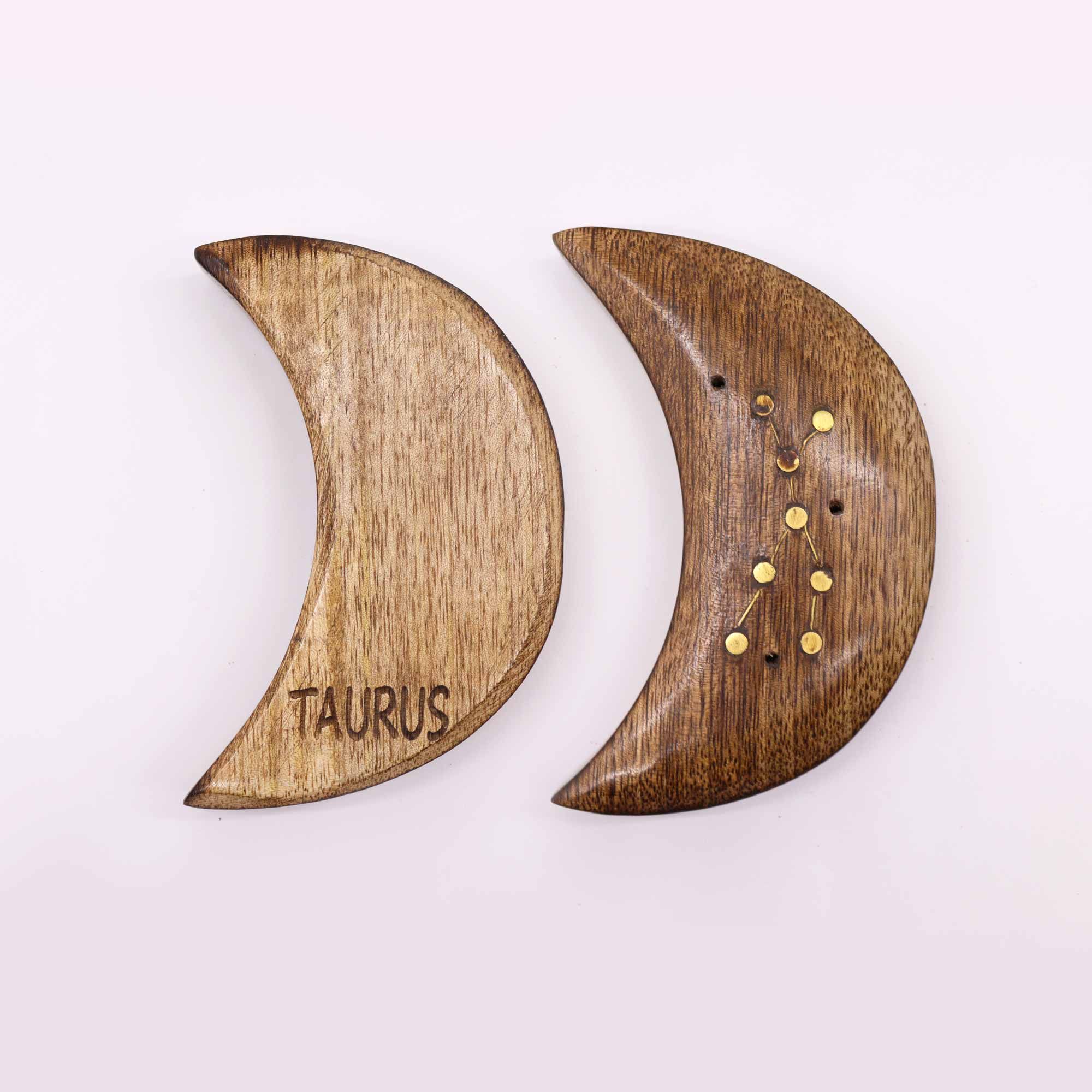 Engraved and Brass Zodiac Sign Incense Burners - Moon - Image 4